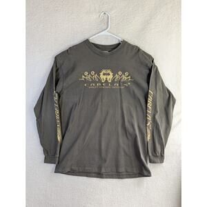 Vintage Alore Cabelas Shirt Mens XL Deer Graphic Crewneck Long Sleeve USA Made